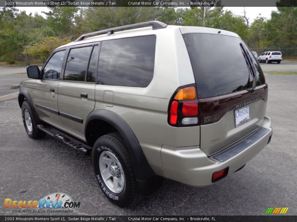 2003 Mitsubishi Montero Sport LS Sudan Beige Metallic / Tan Photo #3