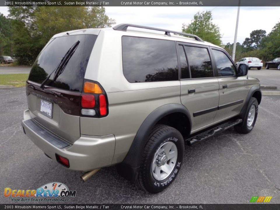 2003 Mitsubishi Montero Sport LS Sudan Beige Metallic / Tan Photo #9
