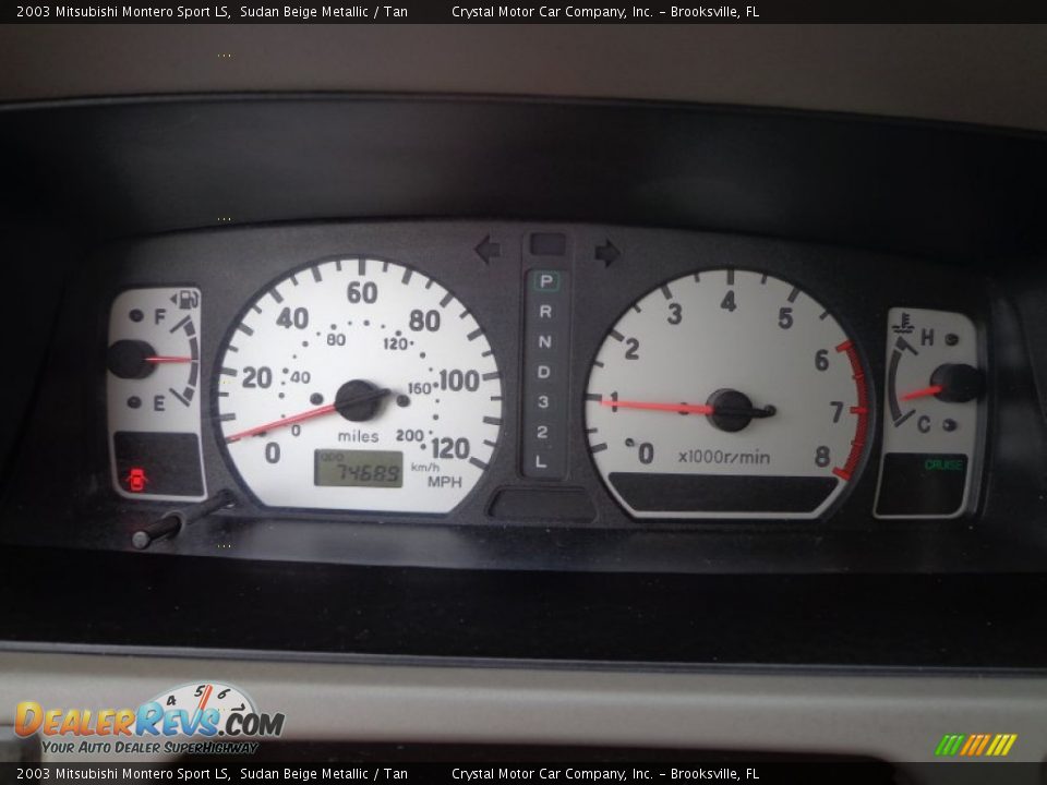 2003 Mitsubishi Montero Sport LS Sudan Beige Metallic / Tan Photo #19