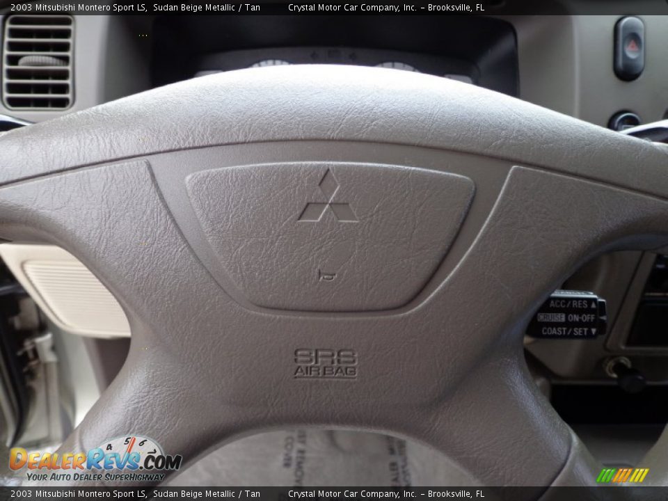 2003 Mitsubishi Montero Sport LS Sudan Beige Metallic / Tan Photo #22