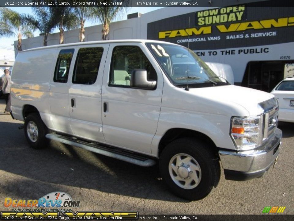 2012 Ford E Series Van E250 Cargo Oxford White / Medium Flint Photo #1