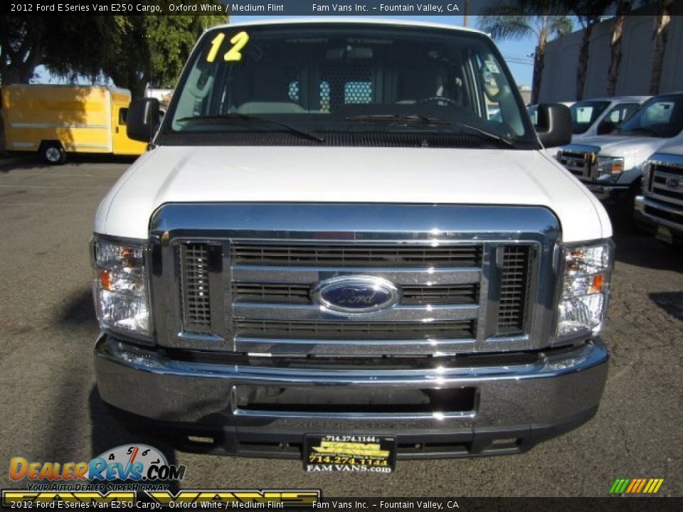 2012 Ford E Series Van E250 Cargo Oxford White / Medium Flint Photo #2
