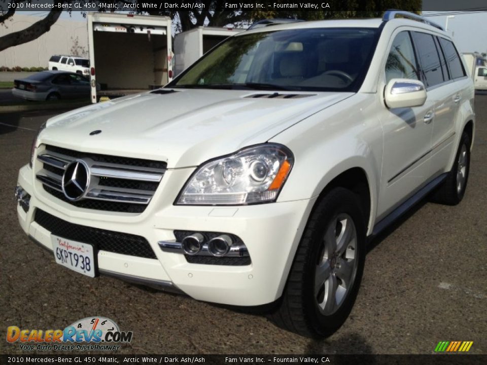 2010 Mercedes-Benz GL 450 4Matic Arctic White / Dark Ash/Ash Photo #2