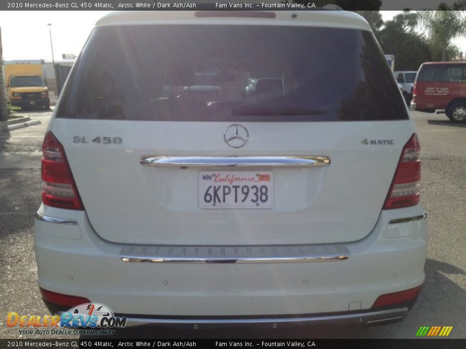 2010 Mercedes-Benz GL 450 4Matic Arctic White / Dark Ash/Ash Photo #4