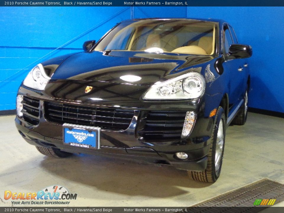 2010 Porsche Cayenne Tiptronic Black / Havanna/Sand Beige Photo #3
