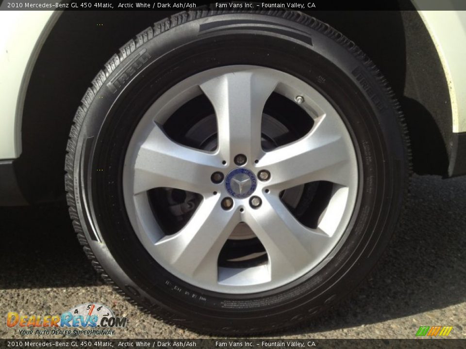 2010 Mercedes-Benz GL 450 4Matic Arctic White / Dark Ash/Ash Photo #16