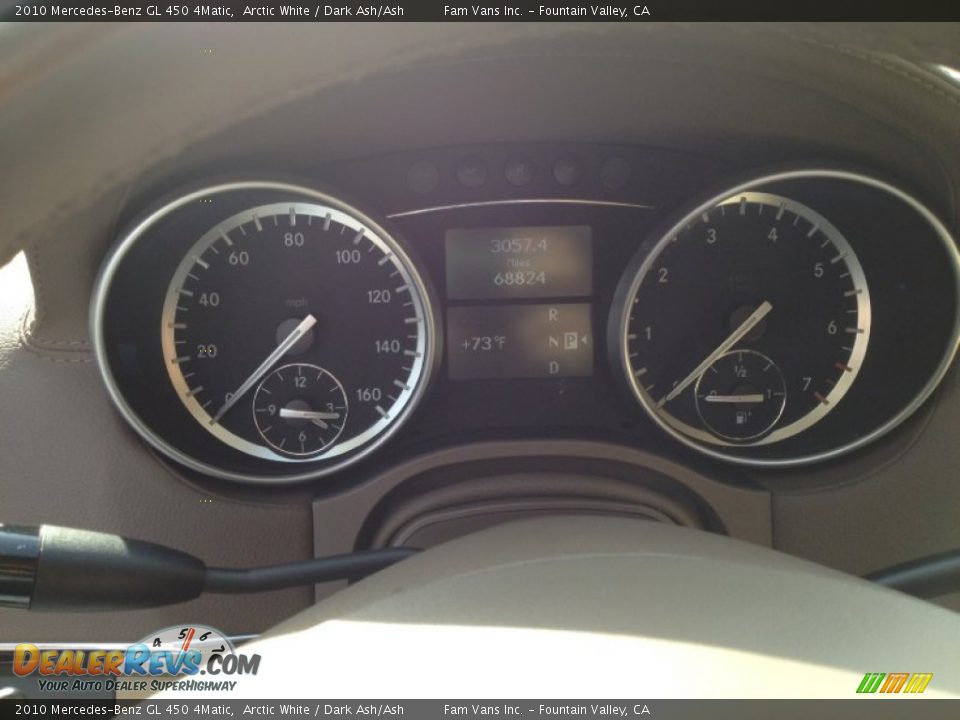 2010 Mercedes-Benz GL 450 4Matic Arctic White / Dark Ash/Ash Photo #18