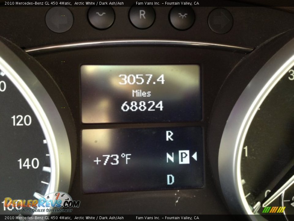 2010 Mercedes-Benz GL 450 4Matic Arctic White / Dark Ash/Ash Photo #19