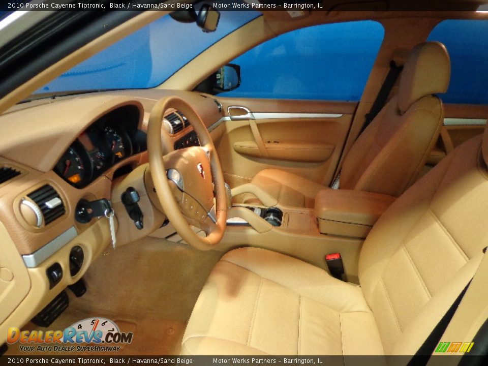2010 Porsche Cayenne Tiptronic Black / Havanna/Sand Beige Photo #23