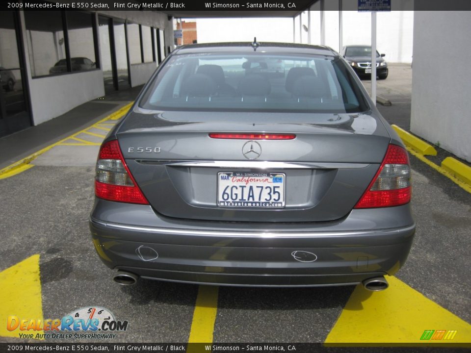 2009 Mercedes-Benz E 550 Sedan Flint Grey Metallic / Black Photo #3