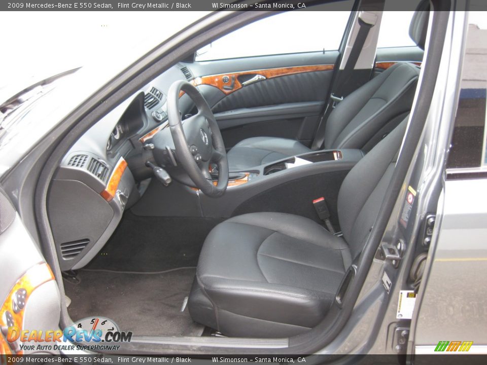 2009 Mercedes-Benz E 550 Sedan Flint Grey Metallic / Black Photo #5