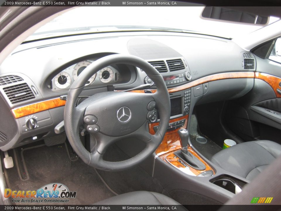 2009 Mercedes-Benz E 550 Sedan Flint Grey Metallic / Black Photo #6