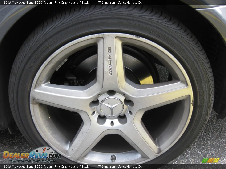 2009 Mercedes-Benz E 550 Sedan Flint Grey Metallic / Black Photo #9