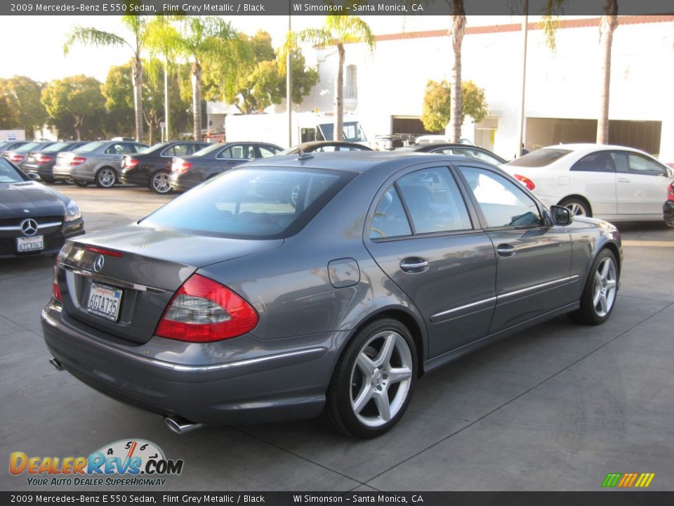 2009 Mercedes-Benz E 550 Sedan Flint Grey Metallic / Black Photo #11
