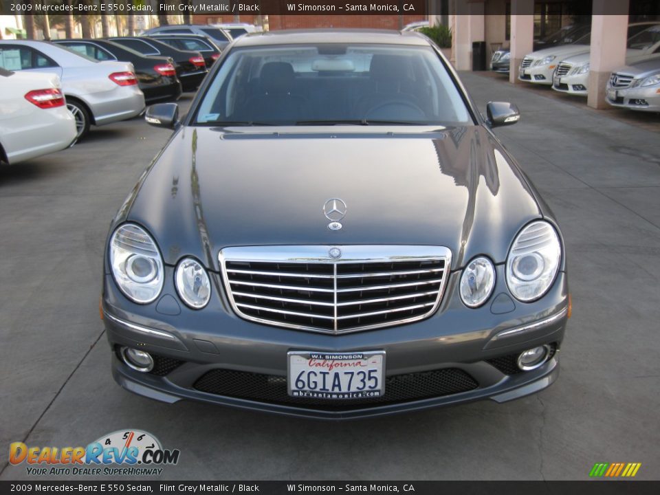 2009 Mercedes-Benz E 550 Sedan Flint Grey Metallic / Black Photo #15