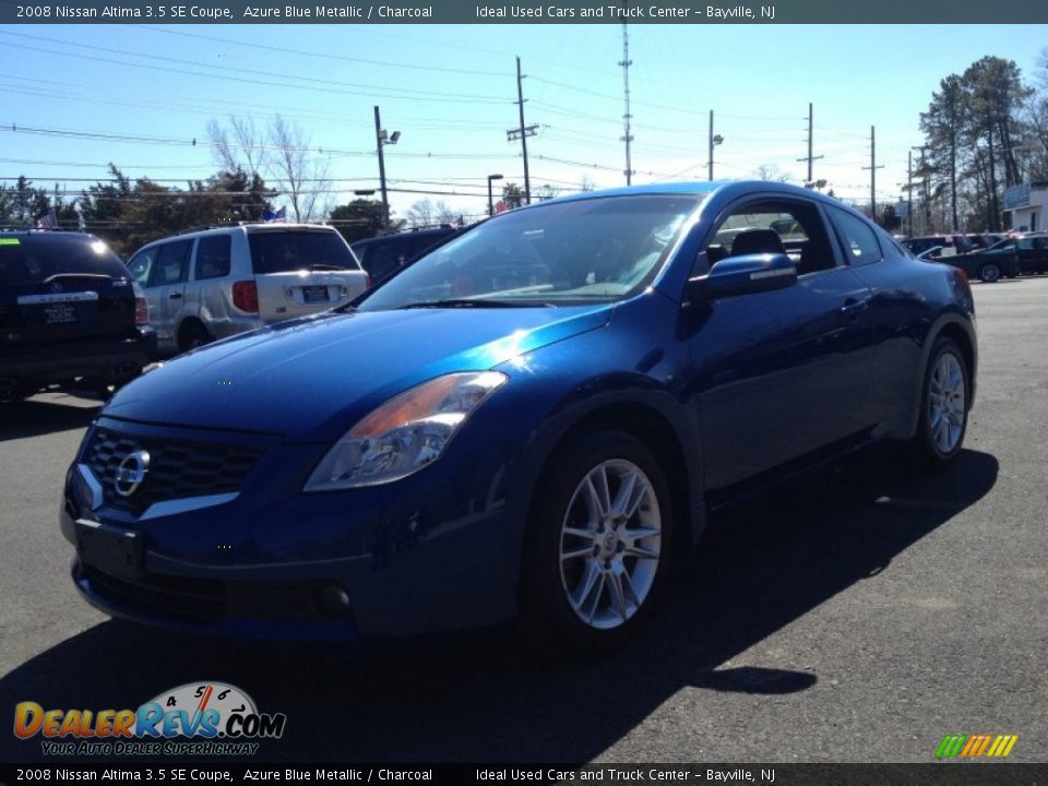 2008 Nissan Altima 3.5 SE Coupe Azure Blue Metallic / Charcoal Photo #1