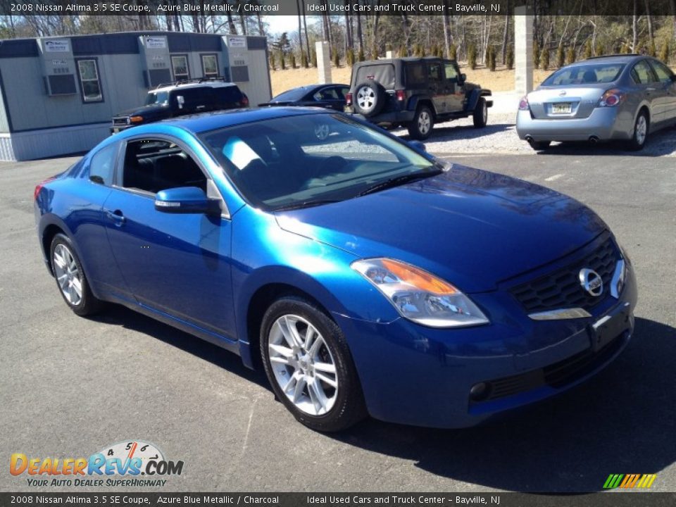 2008 Nissan Altima 3.5 SE Coupe Azure Blue Metallic / Charcoal Photo #3