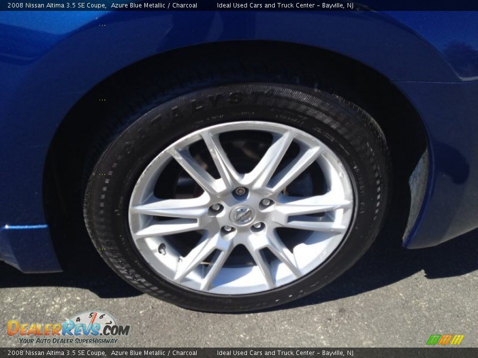 2008 Nissan Altima 3.5 SE Coupe Azure Blue Metallic / Charcoal Photo #4