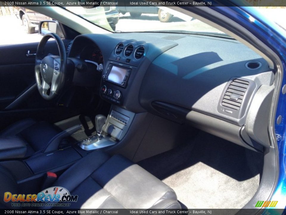 2008 Nissan Altima 3.5 SE Coupe Azure Blue Metallic / Charcoal Photo #8