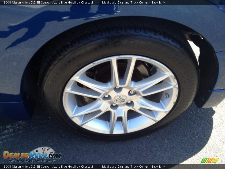 2008 Nissan Altima 3.5 SE Coupe Azure Blue Metallic / Charcoal Photo #14