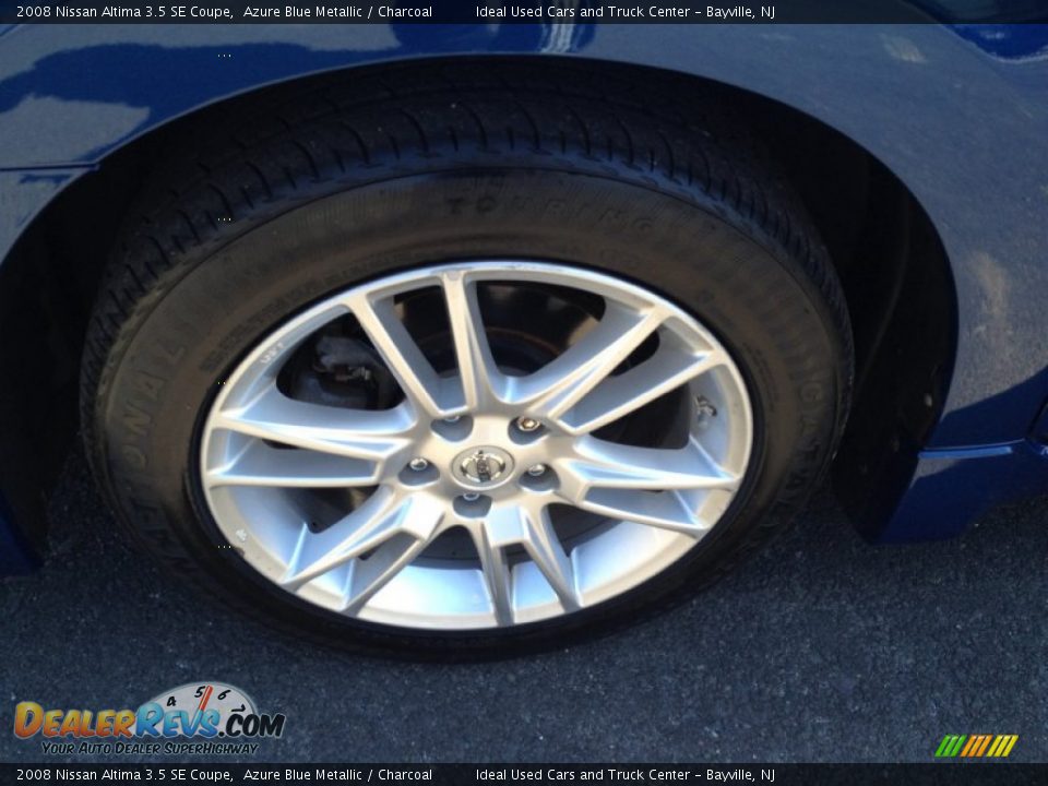 2008 Nissan Altima 3.5 SE Coupe Azure Blue Metallic / Charcoal Photo #15