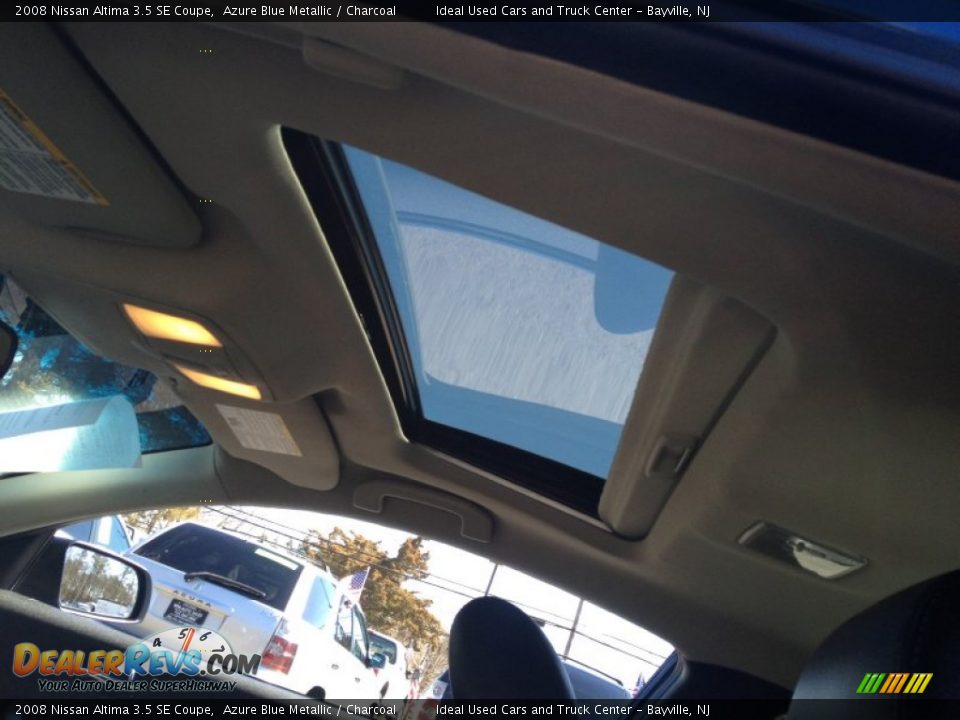 2008 Nissan Altima 3.5 SE Coupe Azure Blue Metallic / Charcoal Photo #18
