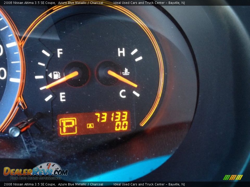 2008 Nissan Altima 3.5 SE Coupe Azure Blue Metallic / Charcoal Photo #27