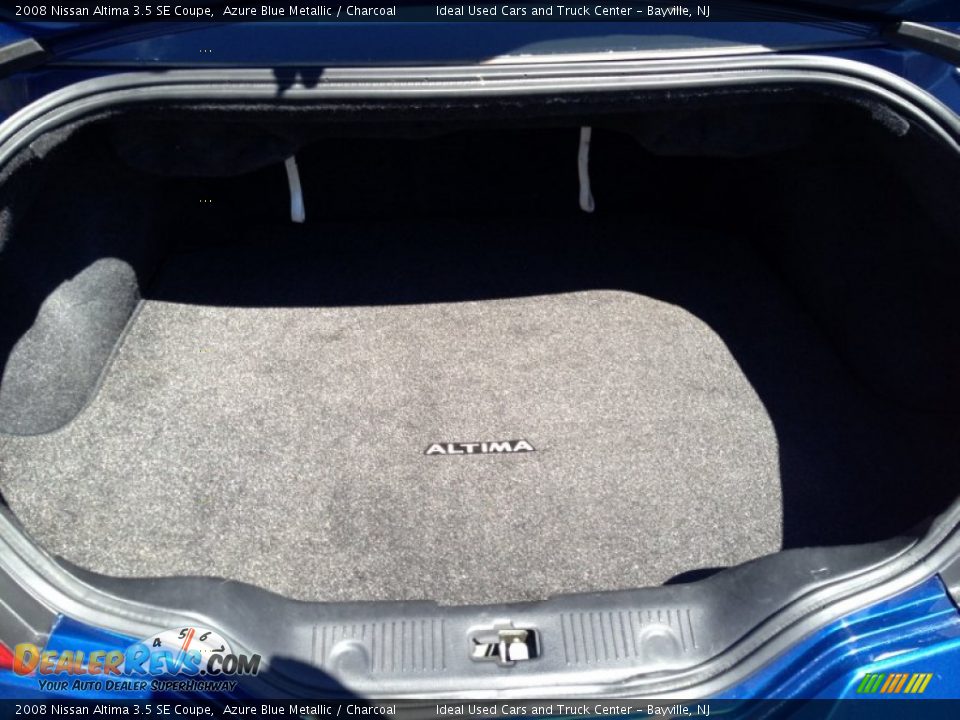 2008 Nissan Altima 3.5 SE Coupe Azure Blue Metallic / Charcoal Photo #28