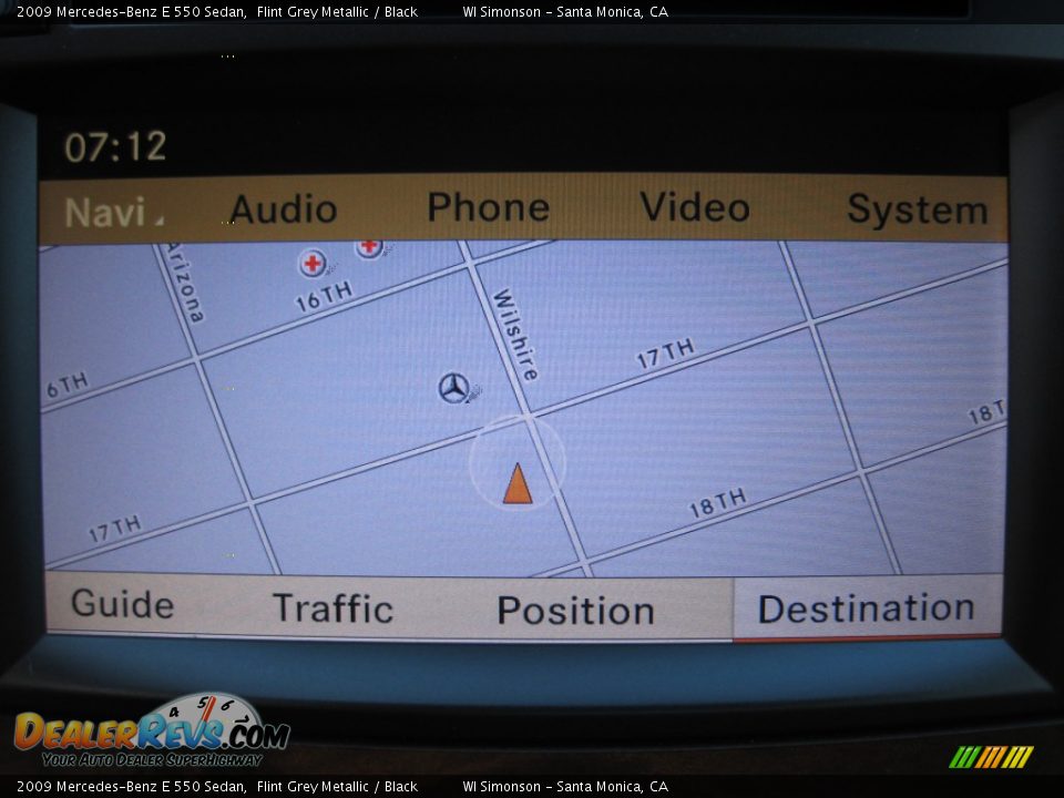 2009 Mercedes-Benz E 550 Sedan Flint Grey Metallic / Black Photo #25