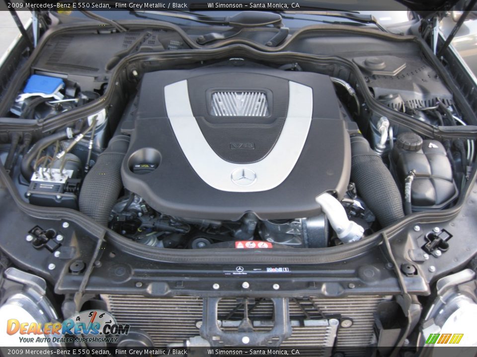 2009 Mercedes-Benz E 550 Sedan Flint Grey Metallic / Black Photo #32
