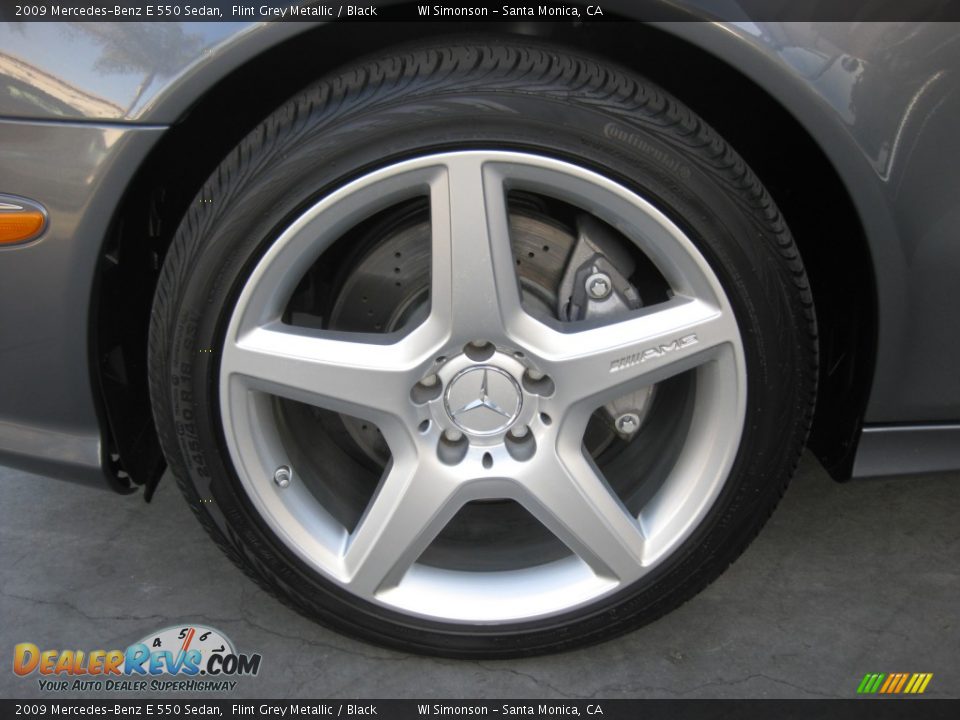 2009 Mercedes-Benz E 550 Sedan Flint Grey Metallic / Black Photo #34