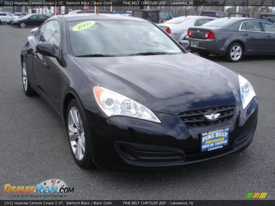 2012 Hyundai Genesis Coupe 2.0T Bathurst Black / Black Cloth Photo #3