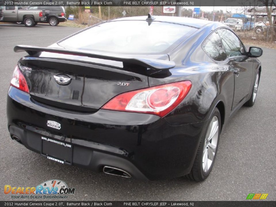 2012 Hyundai Genesis Coupe 2.0T Bathurst Black / Black Cloth Photo #7