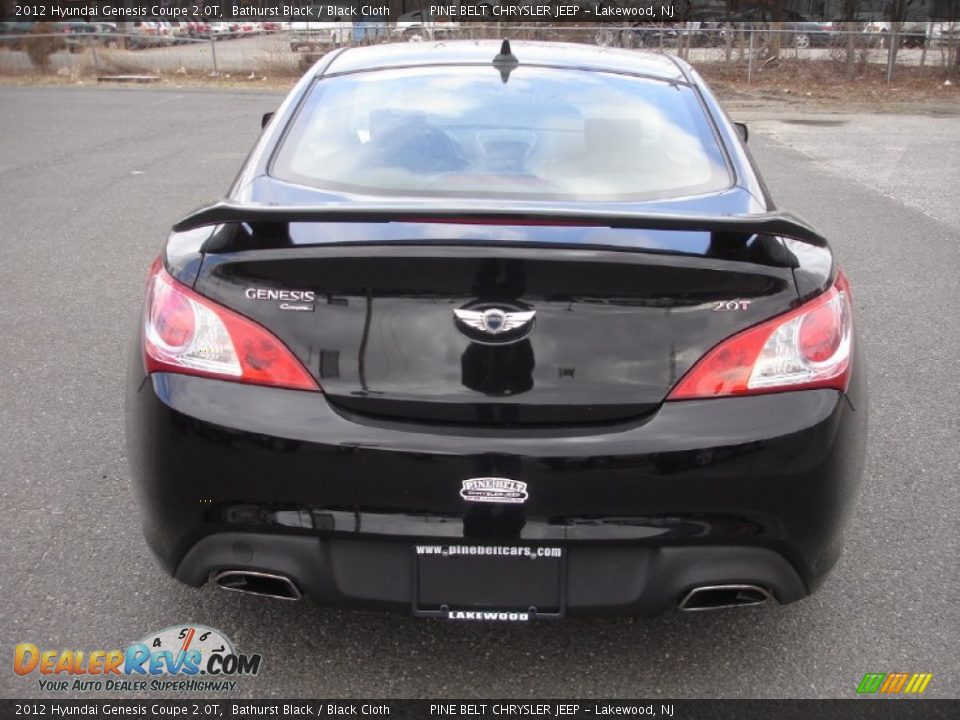 2012 Hyundai Genesis Coupe 2.0T Bathurst Black / Black Cloth Photo #8