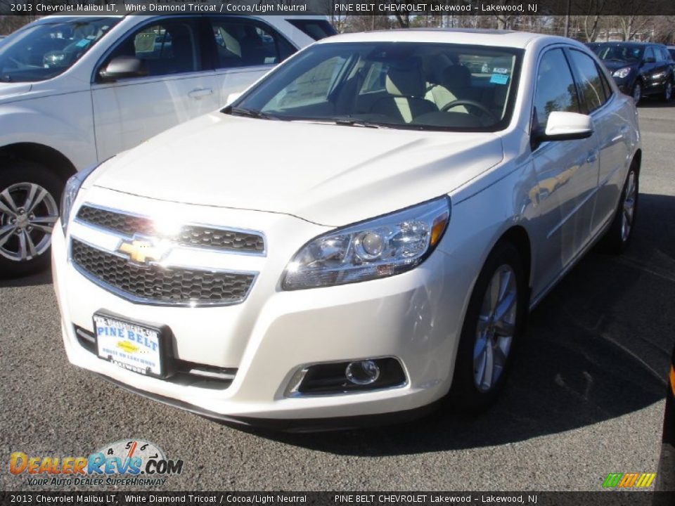 2013 Chevrolet Malibu LT White Diamond Tricoat / Cocoa/Light Neutral Photo #1