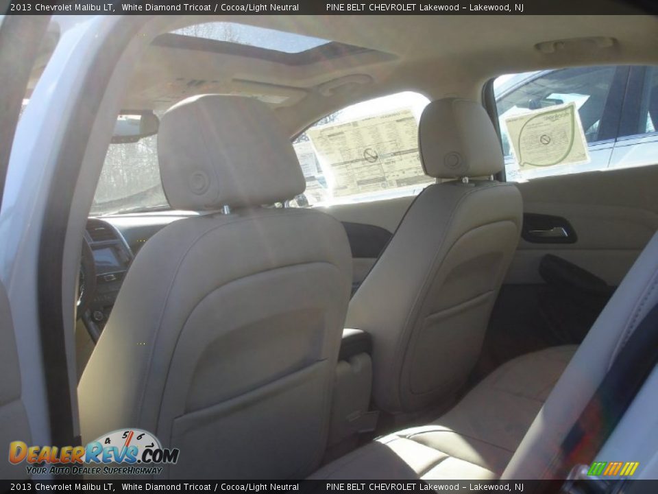 2013 Chevrolet Malibu LT White Diamond Tricoat / Cocoa/Light Neutral Photo #3