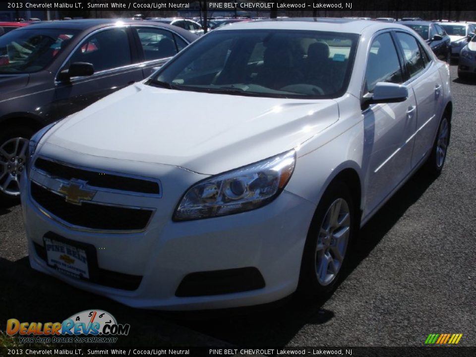 2013 Chevrolet Malibu LT Summit White / Cocoa/Light Neutral Photo #1