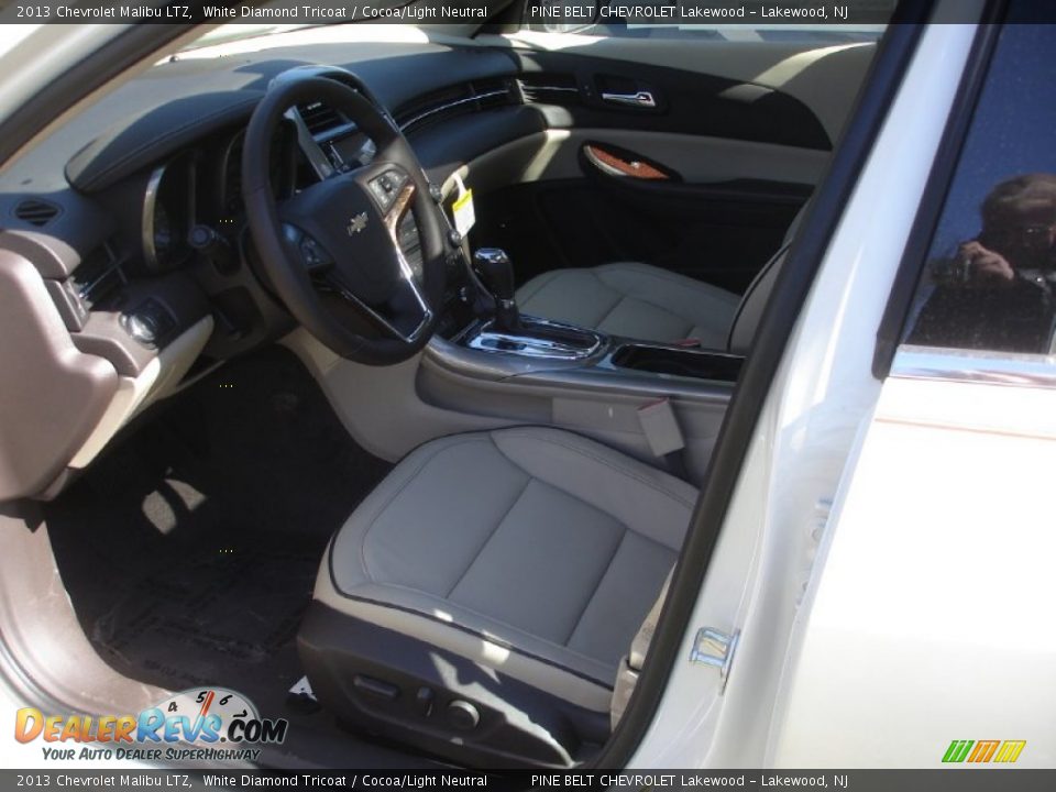 2013 Chevrolet Malibu LTZ White Diamond Tricoat / Cocoa/Light Neutral Photo #2