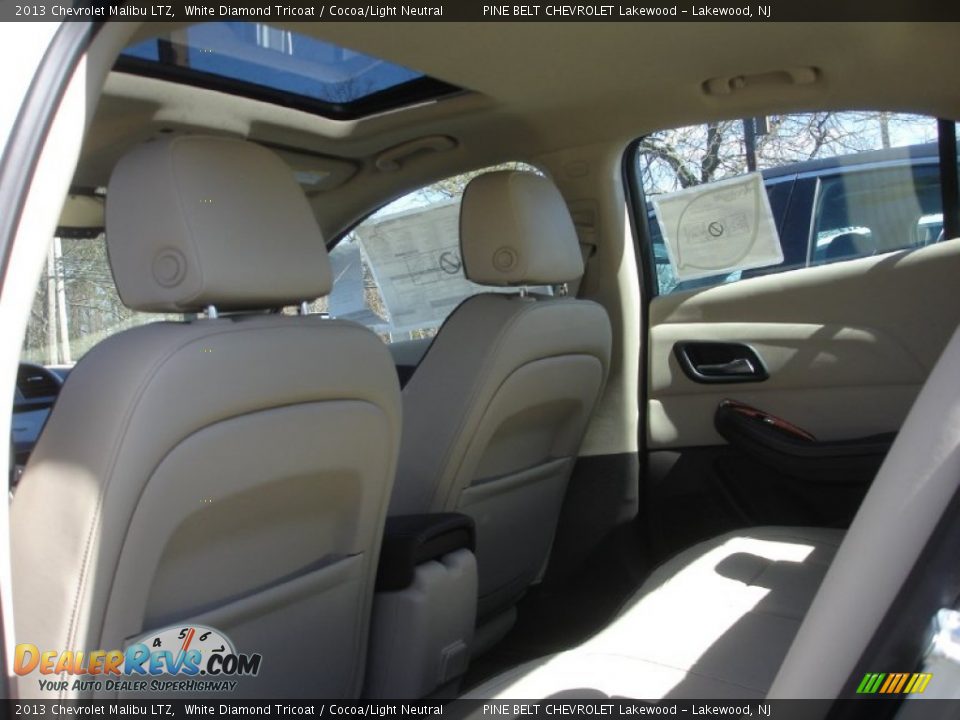 2013 Chevrolet Malibu LTZ White Diamond Tricoat / Cocoa/Light Neutral Photo #3