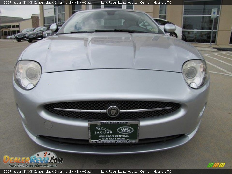 2007 Jaguar XK XK8 Coupe Liquid Silver Metallic / Ivory/Slate Photo #6