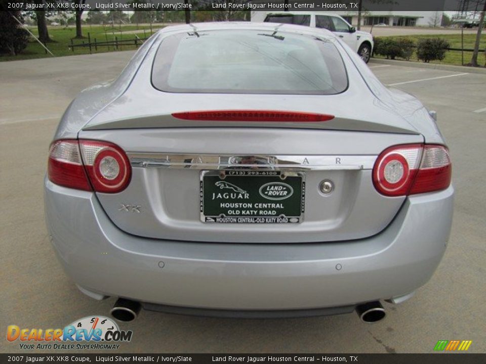 2007 Jaguar XK XK8 Coupe Liquid Silver Metallic / Ivory/Slate Photo #9