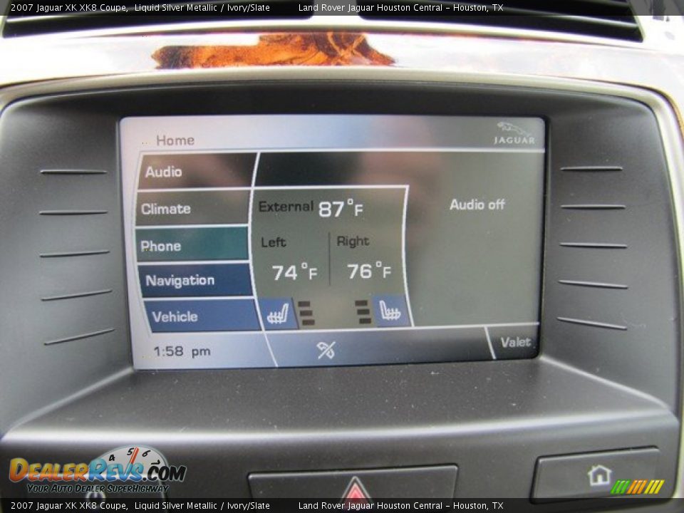 2007 Jaguar XK XK8 Coupe Liquid Silver Metallic / Ivory/Slate Photo #19