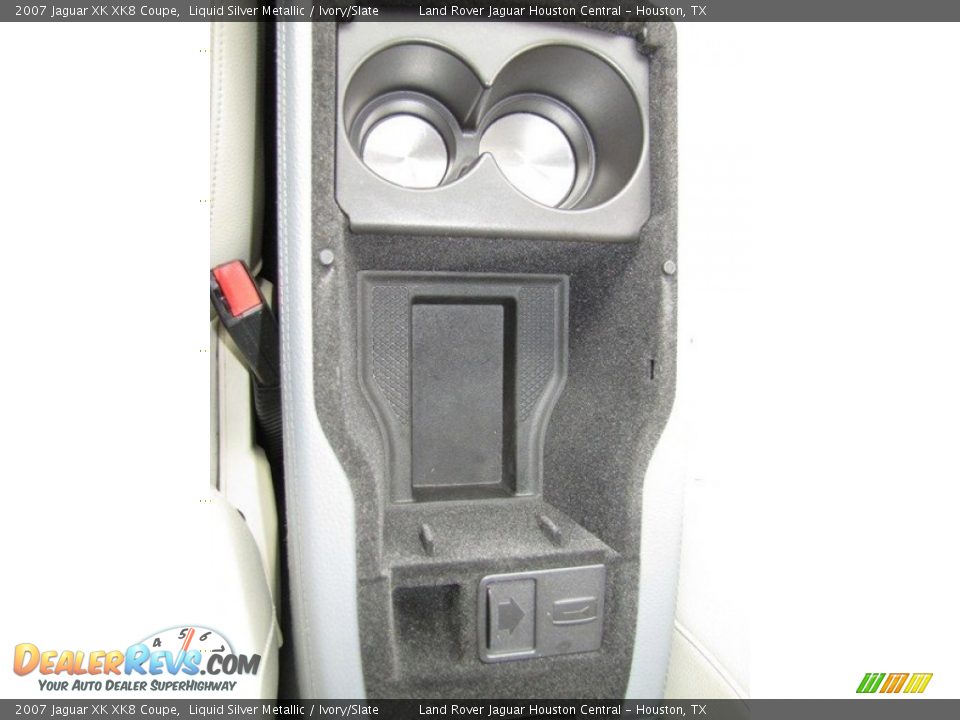 2007 Jaguar XK XK8 Coupe Liquid Silver Metallic / Ivory/Slate Photo #24