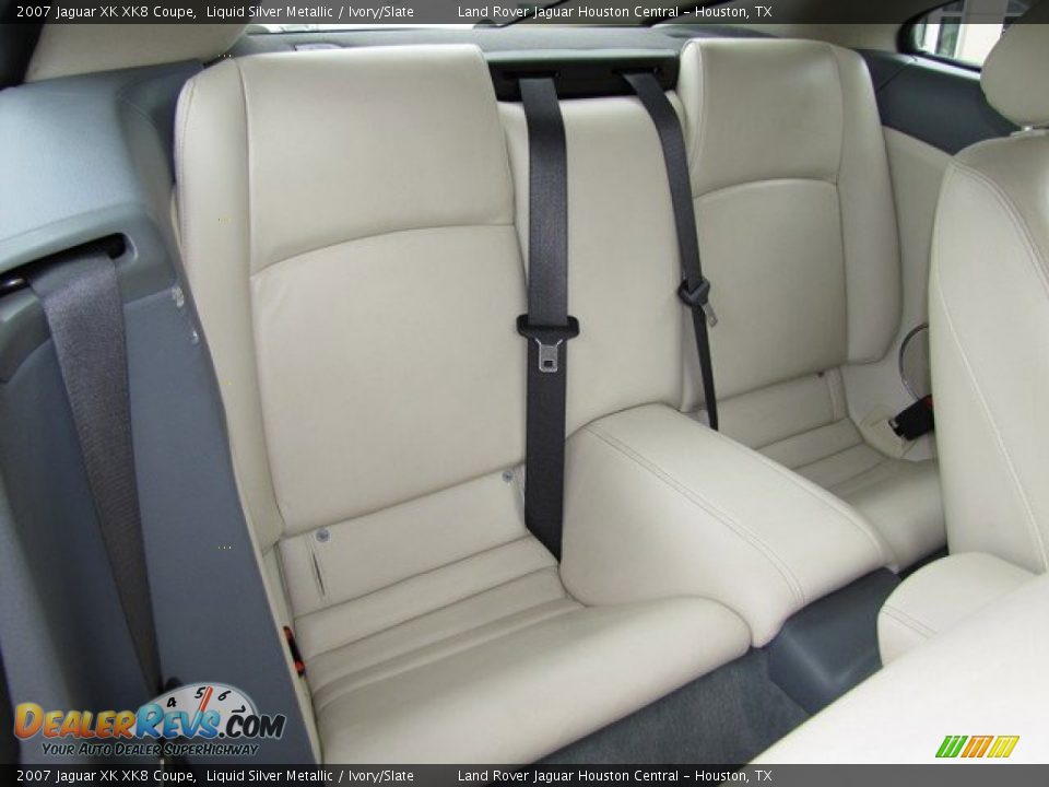 2007 Jaguar XK XK8 Coupe Liquid Silver Metallic / Ivory/Slate Photo #26