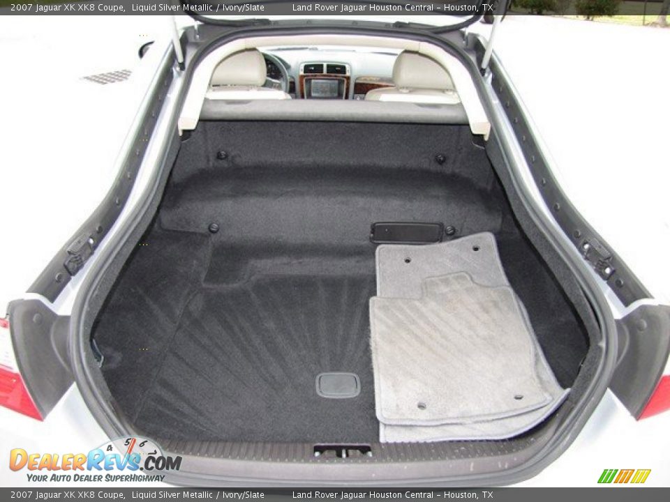 2007 Jaguar XK XK8 Coupe Liquid Silver Metallic / Ivory/Slate Photo #27