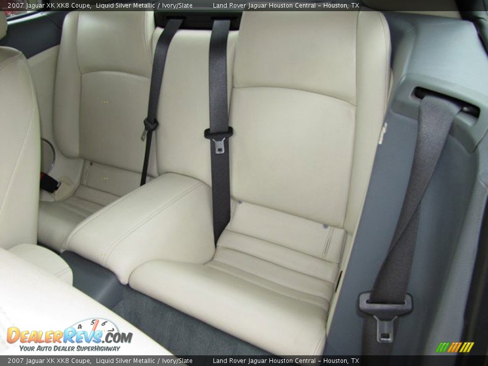 2007 Jaguar XK XK8 Coupe Liquid Silver Metallic / Ivory/Slate Photo #30