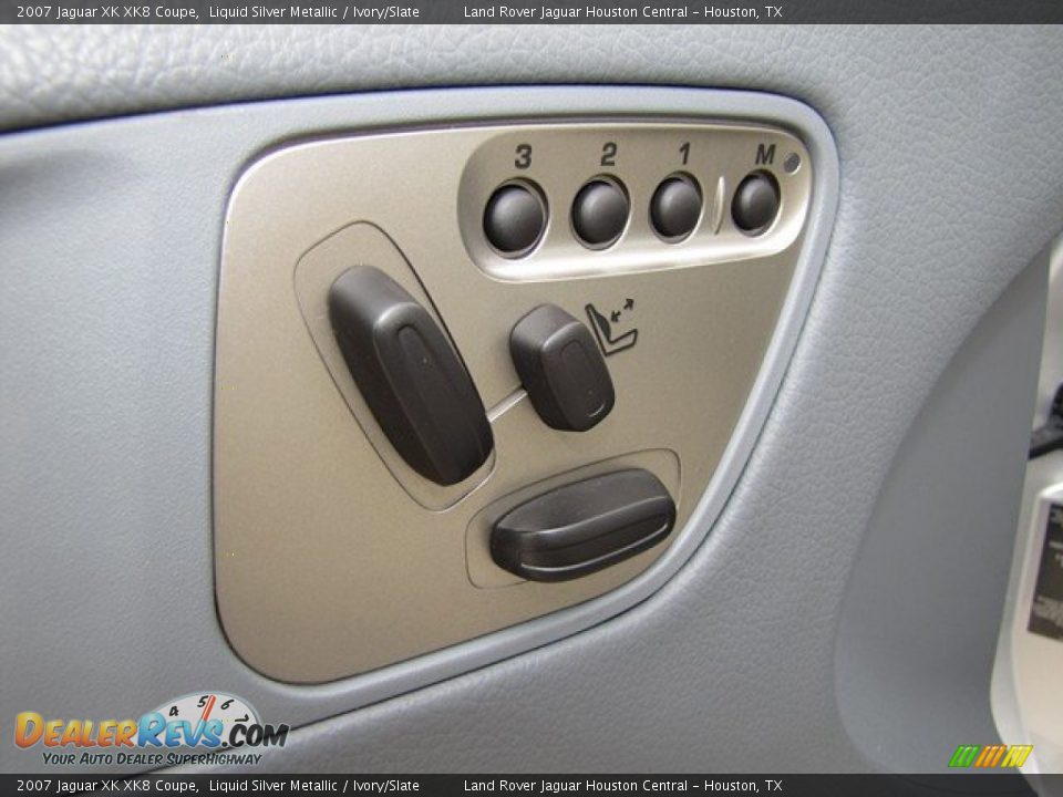 2007 Jaguar XK XK8 Coupe Liquid Silver Metallic / Ivory/Slate Photo #34