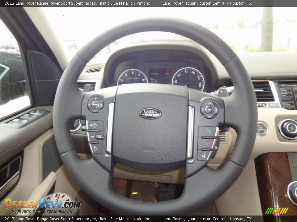 2013 Land Rover Range Rover Sport Supercharged Steering Wheel Photo #13