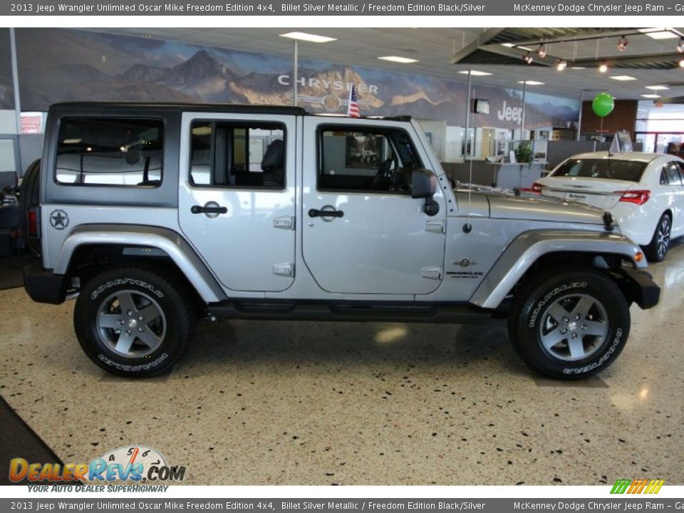 Billet Silver Metallic 2013 Jeep Wrangler Unlimited Oscar Mike Freedom Edition 4x4 Photo #6