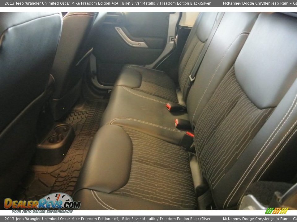 2013 Jeep Wrangler Unlimited Oscar Mike Freedom Edition 4x4 Billet Silver Metallic / Freedom Edition Black/Silver Photo #17